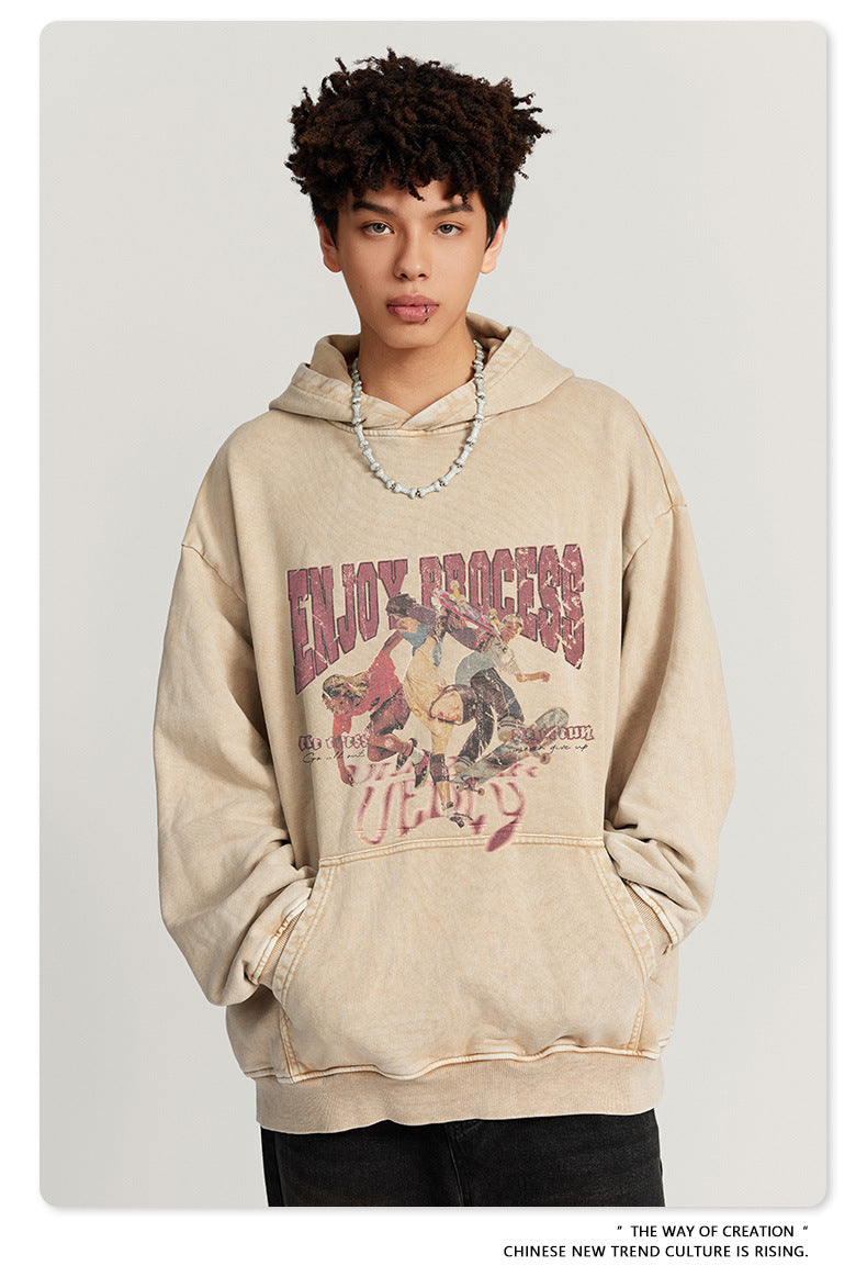 ♛𝔽𝕦𝕤𝕚𝕠𝕟 𝔽𝕠𝕔𝕦𝕤 ♛2025秋冬重磅硬挺水洗印花帽T G-40