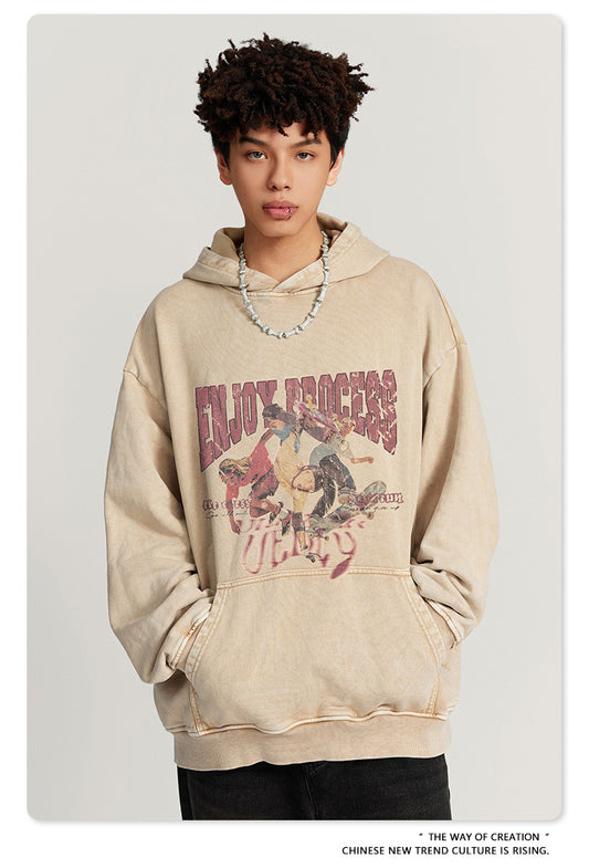 ♛𝔽𝕦𝕤𝕚𝕠𝕟 𝔽𝕠𝕔𝕦𝕤 ♛2025秋冬重磅硬挺水洗印花帽T G-40