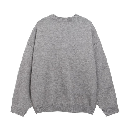 ⓀⓃⒾⓉ𒉽2025秋冬臘腸狗圖案圓領針織 K-57