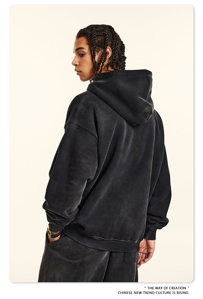 ♛𝔽𝕦𝕤𝕚𝕠𝕟 𝔽𝕠𝕔𝕦𝕤 ♛2025秋冬高磅復古水洗印花帽T B-23