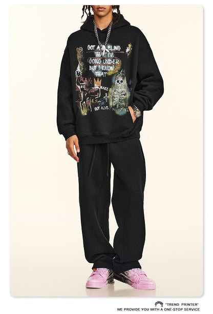 ♛𝔽𝕦𝕤𝕚𝕠𝕟 𝔽𝕠𝕔𝕦𝕤 ♛2025秋冬重磅復古水洗印花帽T B-87