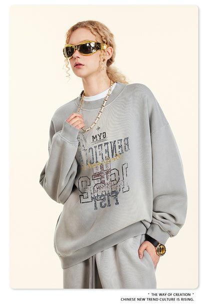 ♛𝔽𝕦𝕤𝕚𝕠𝕟 𝔽𝕠𝕔𝕦𝕤 ♛2025秋冬高磅復古水洗印花帽T B-50