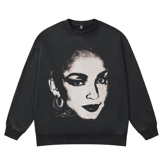 ♛𝔽𝕦𝕤𝕚𝕠𝕟 𝔽𝕠𝕔𝕦𝕤 ♛410G重磅水洗美式復古圓領厚T  GH-77