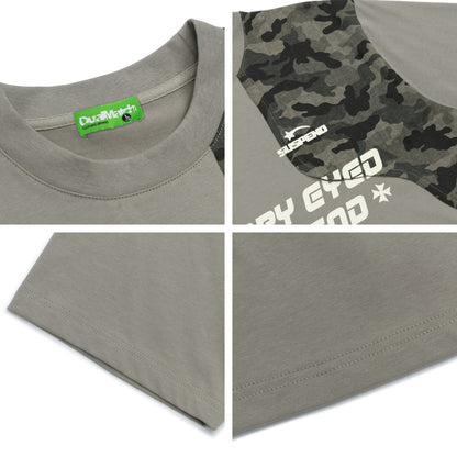 𝕃oose 𝔽it ☞𝟤𝟢𝟤𝟧 ☜美式復古字母印花圓領T-Shirt寬版上衣D-91