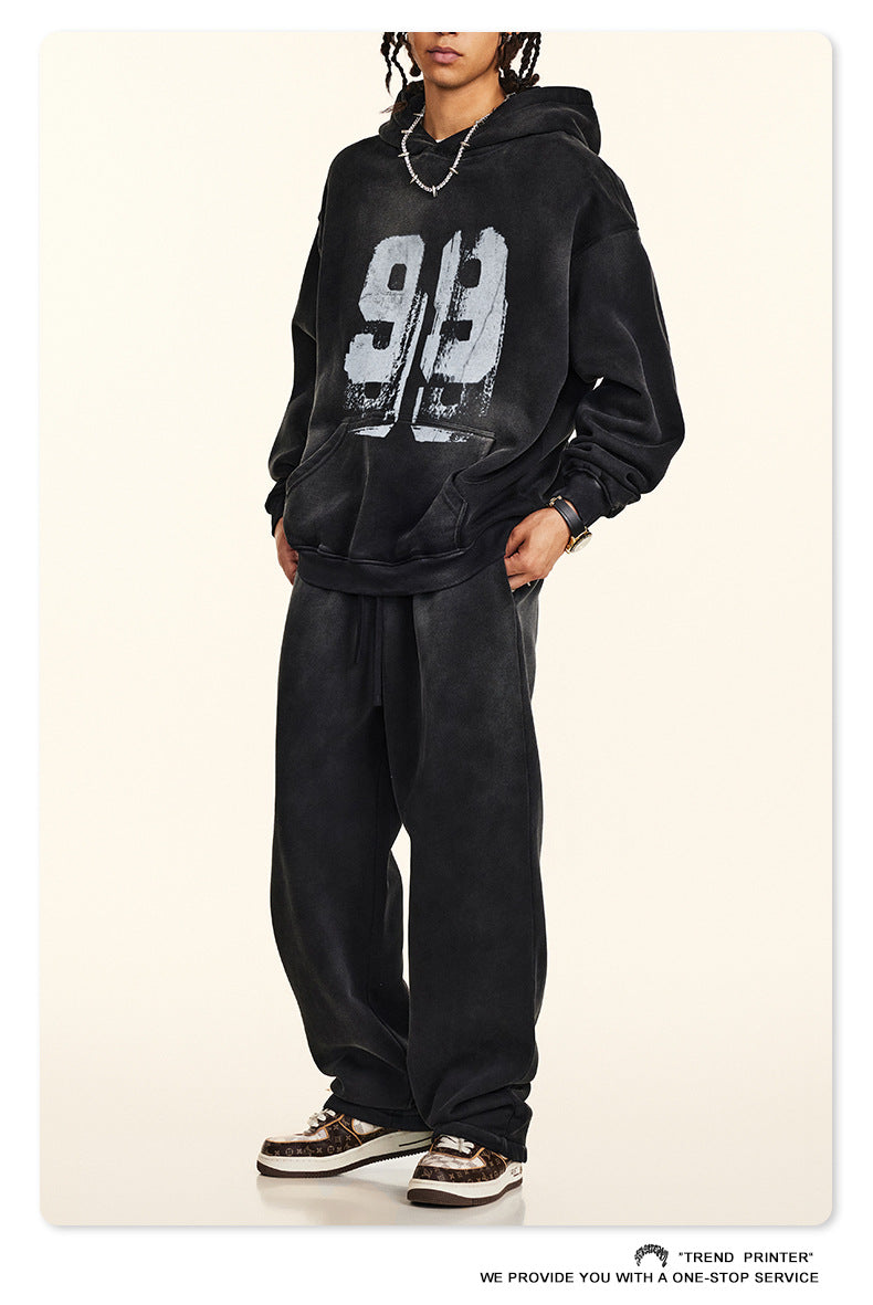 ♛𝔽𝕦𝕤𝕚𝕠𝕟 𝔽𝕠𝕔𝕦𝕤 ♛2025秋冬高磅復古水洗印花大學T B-03