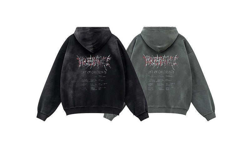 ♛𝔽𝕦𝕤𝕚𝕠𝕟 𝔽𝕠𝕔𝕦𝕤 ♛2025秋冬高磅復古水洗印花帽T 551