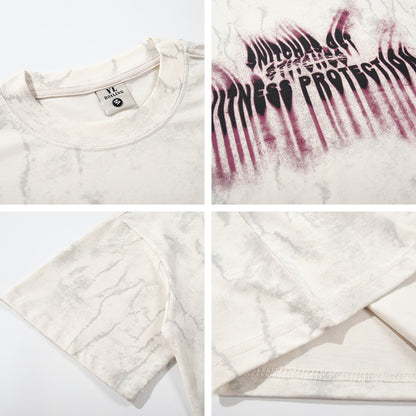 𝕃oose 𝔽it ☞𝟤𝟢𝟤𝟧 ☜美式復古設計感字母風格男女中性 T-Shirt寬版上衣 YL28