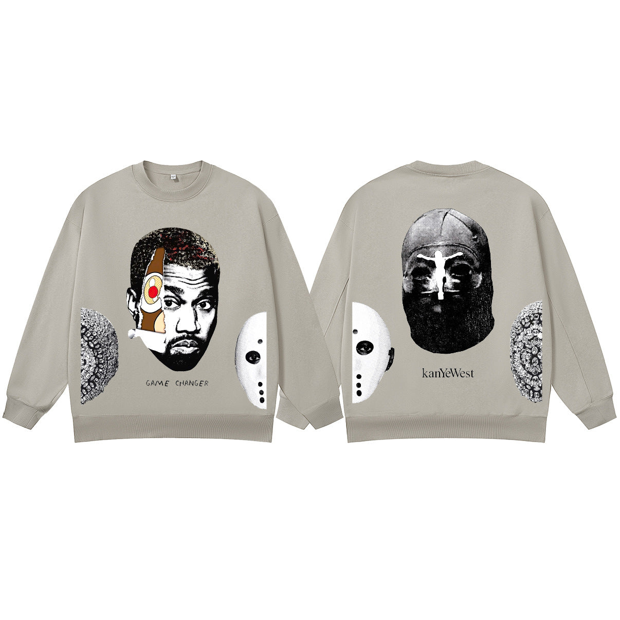 ♛𝔽𝕦𝕤𝕚𝕠𝕟 𝔽𝕠𝕔𝕦𝕤 ♛410G重磅水洗美式復古圓領厚T  GH-70