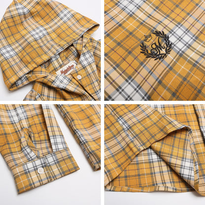 𝔼mbro 𝕊hirt𒉽2025秋冬字母刺繡連帽襯衫MC-7