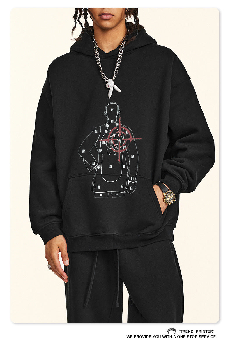 ♛𝔽𝕦𝕤𝕚𝕠𝕟 𝔽𝕠𝕔𝕦𝕤 ♛2025秋冬重磅復古水洗印花帽T B-35