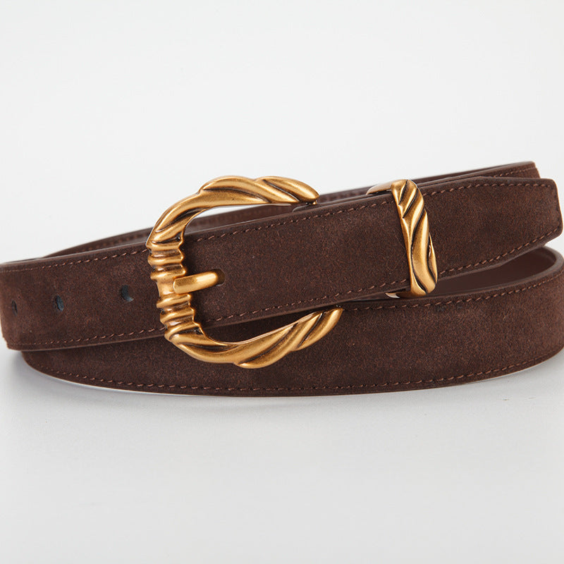 𝗕𝗘𝗟𝗧女款合金扣牛皮簡約腰帶款 43