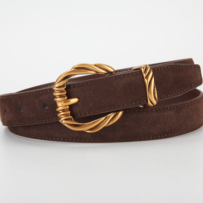 𝗕𝗘𝗟𝗧女款合金扣牛皮簡約腰帶款 43