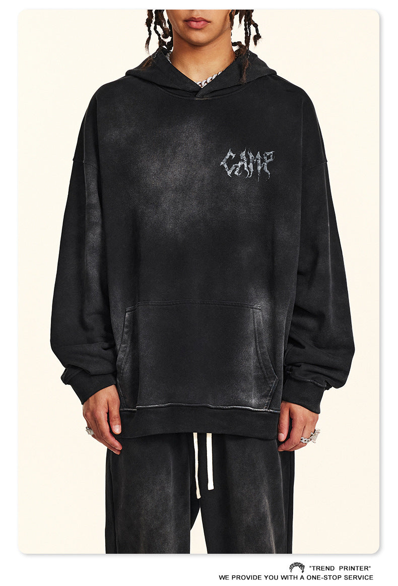 ♛𝔽𝕦𝕤𝕚𝕠𝕟 𝔽𝕠𝕔𝕦𝕤 ♛2025秋冬高磅復古水洗印花帽T 551