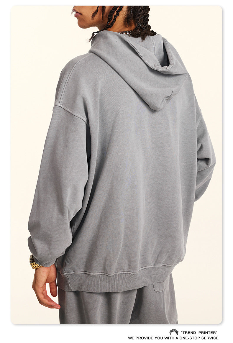 ♛𝔽𝕦𝕤𝕚𝕠𝕟 𝔽𝕠𝕔𝕦𝕤 ♛2025秋冬高磅復古水洗印花帽T B-88