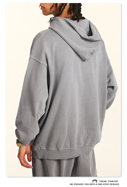 ♛𝔽𝕦𝕤𝕚𝕠𝕟 𝔽𝕠𝕔𝕦𝕤 ♛2025秋冬高磅復古水洗印花帽T B-88