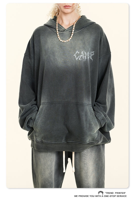 ♛𝔽𝕦𝕤𝕚𝕠𝕟 𝔽𝕠𝕔𝕦𝕤 ♛2025秋冬高磅復古水洗印花帽T 551