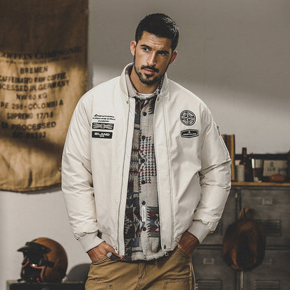 snɔoɟ uoı̣snɟ - 短款羽绒服冬季防風防水保暖美式飛行員夾克外套 FG-245