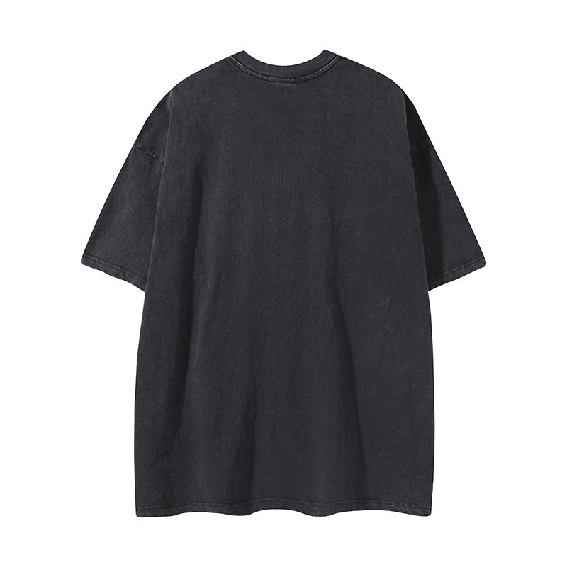 𝕃oose 𝔽it ☞𝟤𝟢𝟤𝟧 ☜美式復古炫彩蝴蝶印花風格男女中性 T-Shirt寬版上衣 RK99