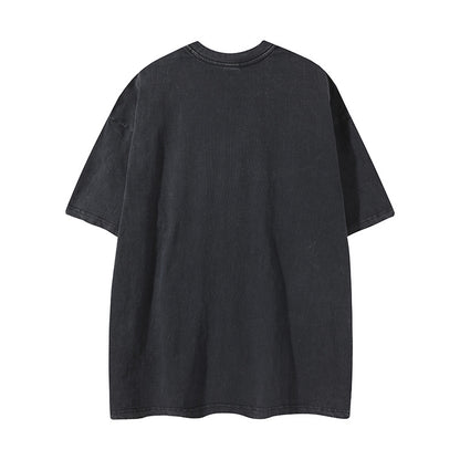 𝕃oose 𝔽it ☞𝟤𝟢𝟤𝟧 ☜美式復古炫彩蝴蝶印花風格男女中性 T-Shirt寬版上衣 RK99