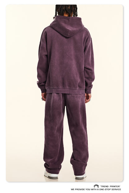 ♛𝔽𝕦𝕤𝕚𝕠𝕟 𝔽𝕠𝕔𝕦𝕤 ♛2025秋冬高磅復古水洗印花大學T B-03