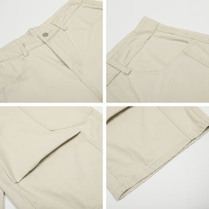 𖥟𝕽𝖊𝖑𝖆𝖝𝖊𝖉 𝖋𝖎𝖙  ☞美式復古工裝七分褲G-51