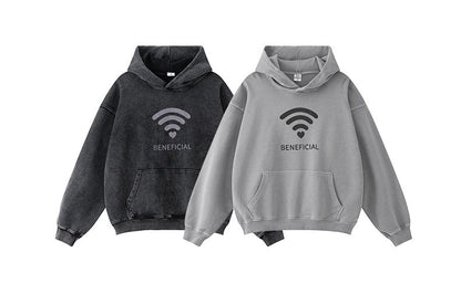 ♛𝔽𝕦𝕤𝕚𝕠𝕟 𝔽𝕠𝕔𝕦𝕤 ♛2025秋冬高磅復古水洗印花帽T 5-67