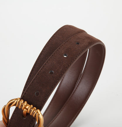 𝗕𝗘𝗟𝗧女款合金扣牛皮簡約腰帶款 43