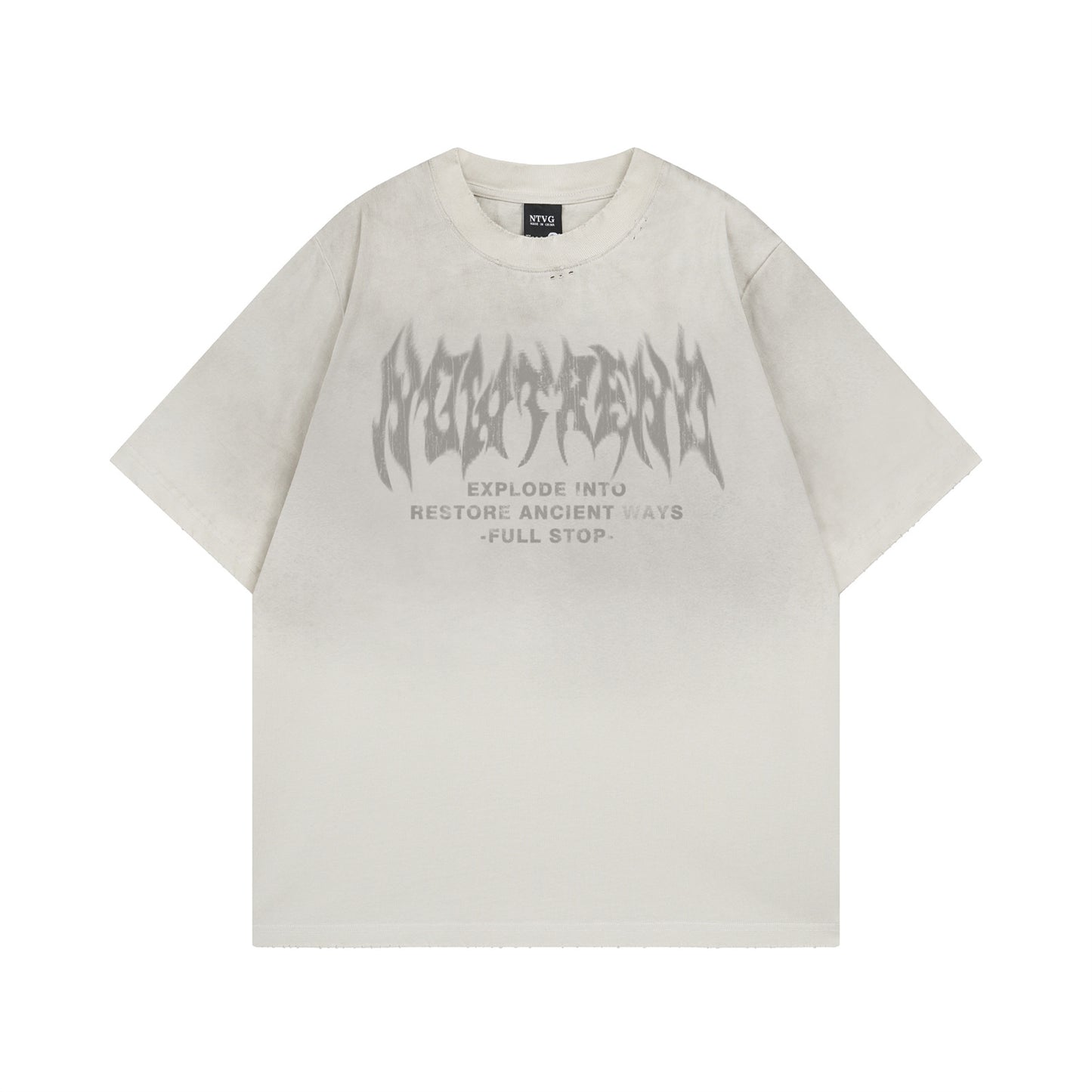 𝕃oose 𝔽it ☞𝟤𝟢𝟤𝟧 ☜美式復古設計感字母圖 男女中性 T-Shirt寬版上衣      NT-224