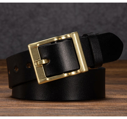 𝗕𝗘𝗟𝗧 復古男款合金扣真皮簡約真皮腰帶02