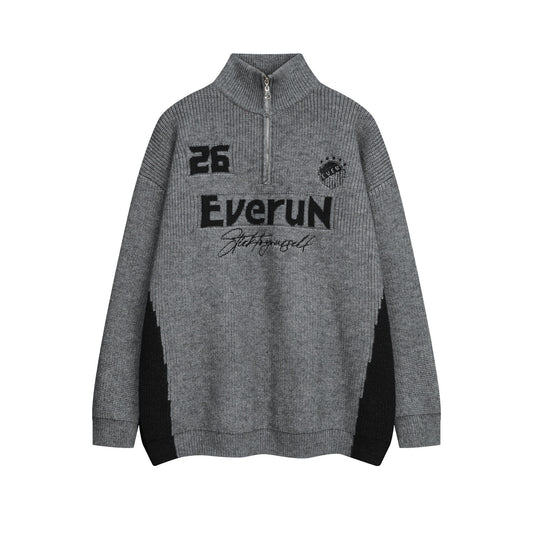 ⓀⓃⒾⓉ𒉽2025秋冬復古半高領運動風針織 M-13