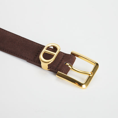 𝗕𝗘𝗟𝗧女款INS風百搭合金扣牛皮腰帶款 12