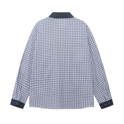 𝔼mbro 𝕊hirt𒉽2025秋冬貓咪刺繡寬鬆襯衫外套S-80