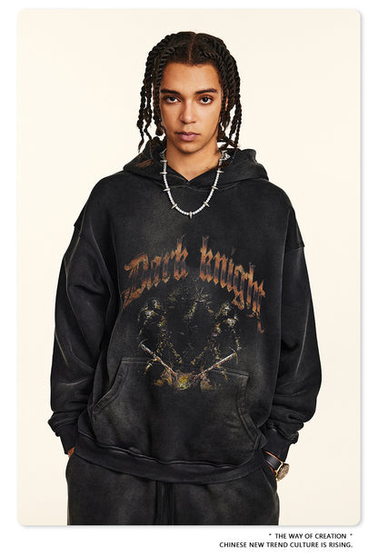 ♛𝔽𝕦𝕤𝕚𝕠𝕟 𝔽𝕠𝕔𝕦𝕤 ♛2025秋冬高磅復古水洗印花帽T B-23