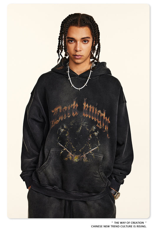 ♛𝔽𝕦𝕤𝕚𝕠𝕟 𝔽𝕠𝕔𝕦𝕤 ♛2025秋冬高磅復古水洗印花帽T B-23