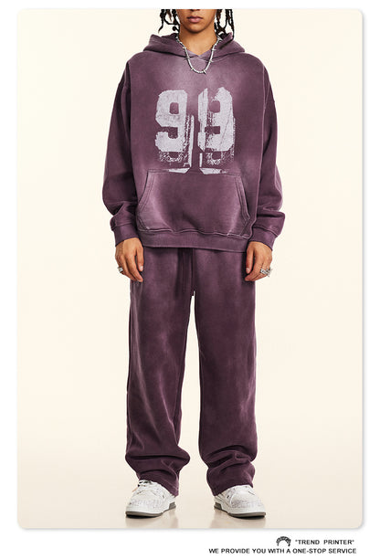 ♛𝔽𝕦𝕤𝕚𝕠𝕟 𝔽𝕠𝕔𝕦𝕤 ♛2025秋冬高磅復古水洗印花大學T B-03