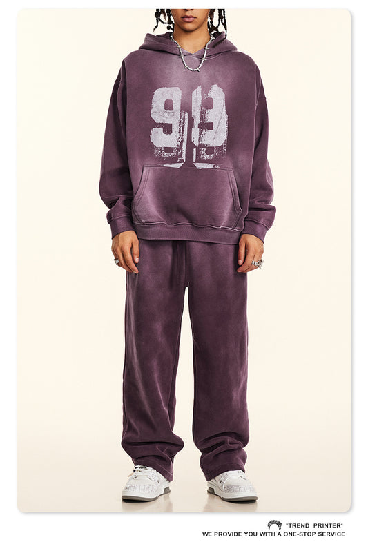 ♛𝔽𝕦𝕤𝕚𝕠𝕟 𝔽𝕠𝕔𝕦𝕤 ♛2025秋冬高磅復古水洗印花大學T B-03