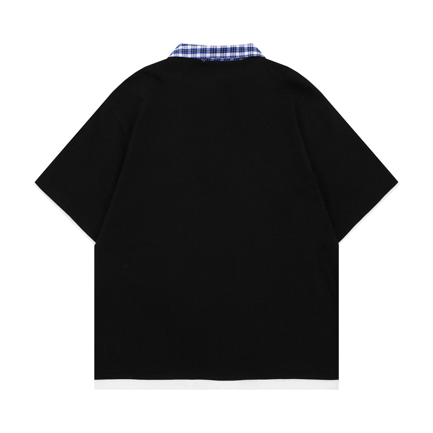 𝕃oose 𝔽it ☞𝟤𝟢𝟤𝟧 ☜領帶系列假兩件圓領寬版上衣T-38