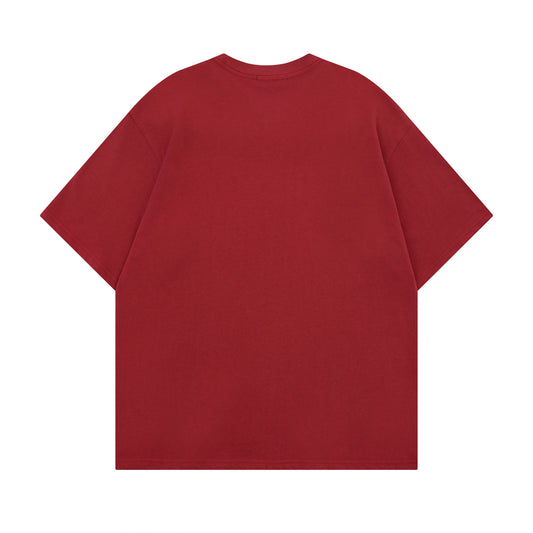 𝕃oose 𝔽it ☞𝟤𝟢𝟤𝟧 ☜美式復古人像印花圓領男女中性 T-Shirt寬版上衣 TH-116