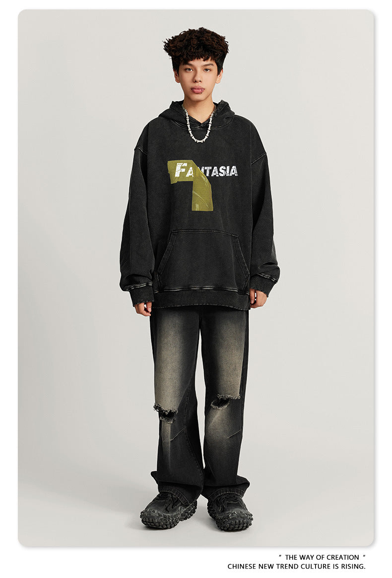 ♛𝔽𝕦𝕤𝕚𝕠𝕟 𝔽𝕠𝕔𝕦𝕤 ♛2025秋冬重磅硬挺水洗印花帽T G-45