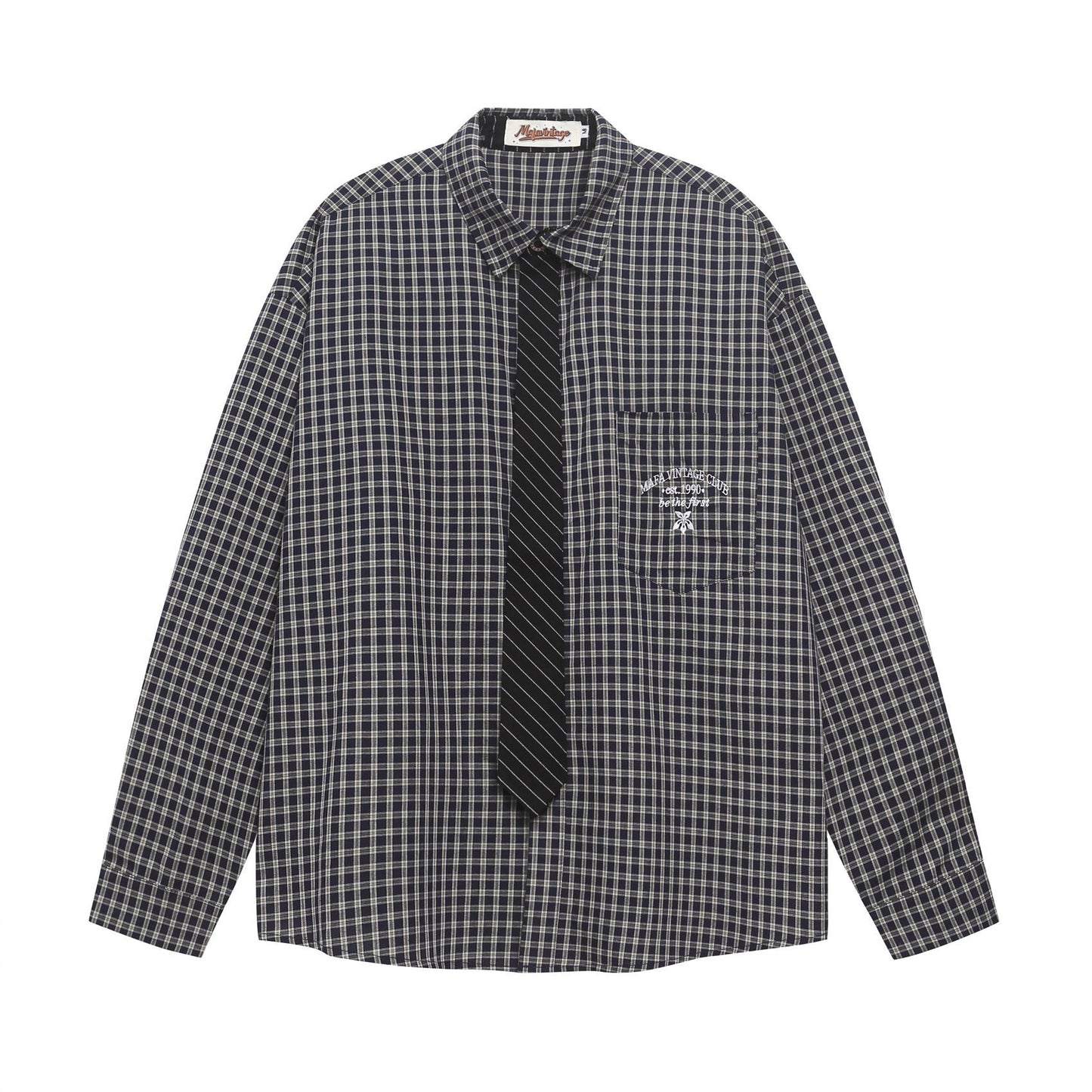 𝔼mbro 𝕊hirt𒉽2025秋冬領帶系列簡約襯衫外套IN-28