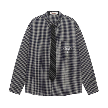 𝔼mbro 𝕊hirt𒉽2025秋冬領帶系列簡約襯衫外套IN-28