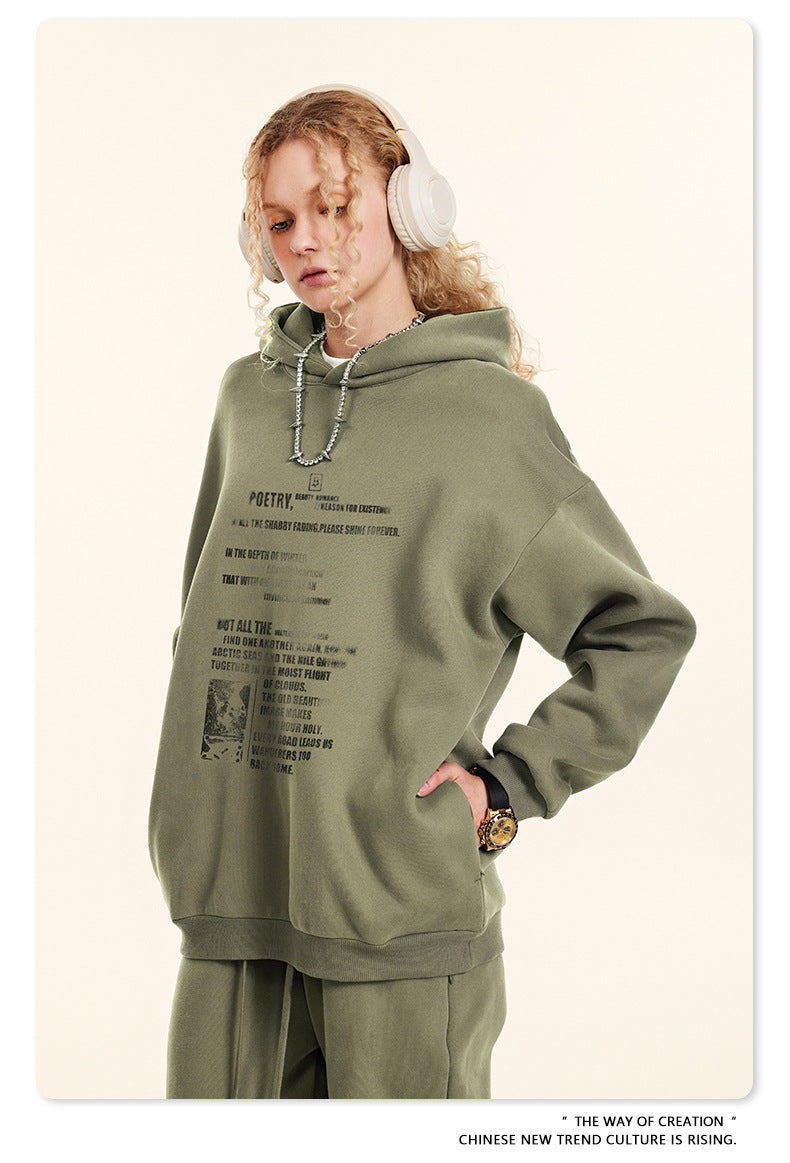 ♛𝔽𝕦𝕤𝕚𝕠𝕟 𝔽𝕠𝕔𝕦𝕤 ♛2025秋冬重磅復古水洗印花帽T B-45