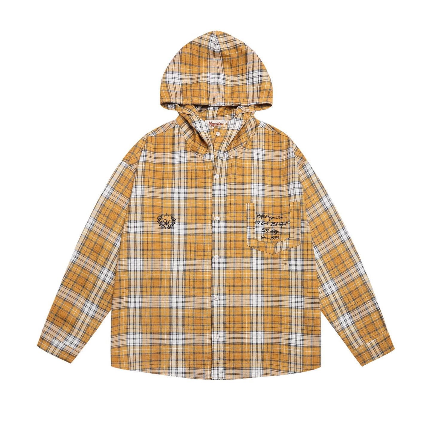 𝔼mbro 𝕊hirt𒉽2025秋冬字母刺繡連帽襯衫MC-7