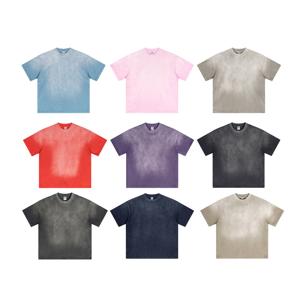 ▶𝔽𝕦𝕤𝕚𝕠𝕟 𝔽𝕠𝕔𝕦𝕤 ⌘𝓦𝓪𝓼𝓱𝓮𝓭 𝔀𝓲𝓷𝓭 ◀  2025春夏潮牌ins新款纯棉水洗做舊短袖街頭巴家重磅半袖Ｔ恤 （粉）TZ-05