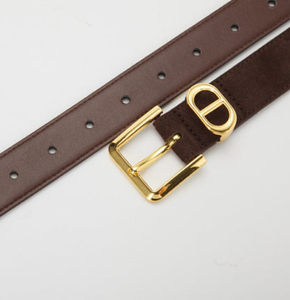 𝗕𝗘𝗟𝗧女款INS風百搭合金扣牛皮腰帶款 12