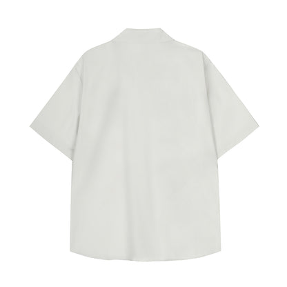 𝕃oose 𝔽it ☞𝟤𝟢𝟤𝟧 ☜日式復古趣味小狗印花休閒短袖襯衫 GEE-62