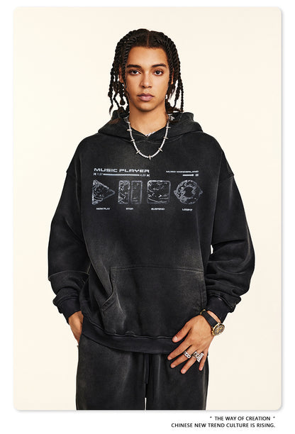 ♛𝔽𝕦𝕤𝕚𝕠𝕟 𝔽𝕠𝕔𝕦𝕤 ♛2025秋冬高磅復古水洗印花帽T B-19