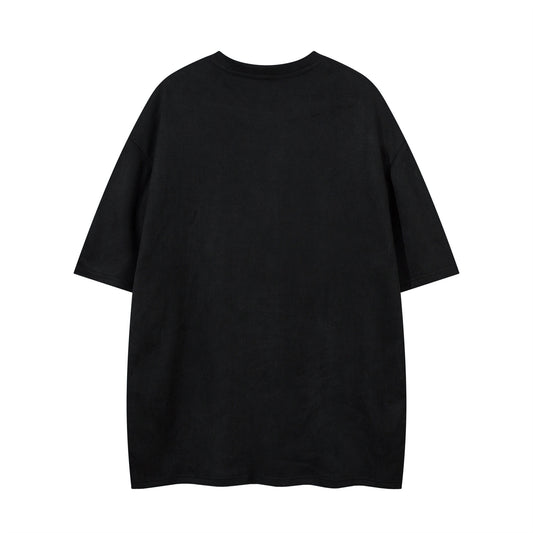 𝕃oose 𝔽it ☞𝟤𝟢𝟤𝟧 ☜美式復古領口設計感翅膀風格男女中性 T-Shirt寬版上衣 JK665