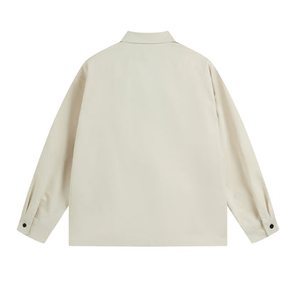 𝔼mbro 𝕊hirt𒉽秋冬長袖復古印花寬鬆襯衫NT-90