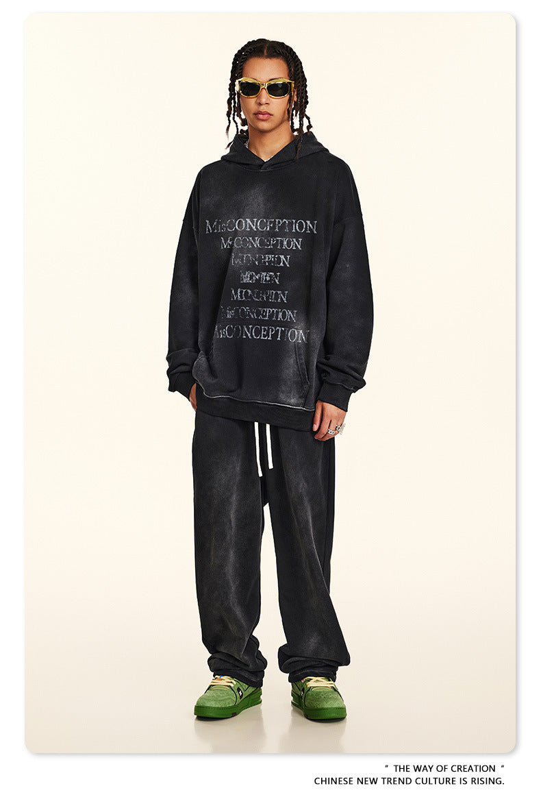 ♛𝔽𝕦𝕤𝕚𝕠𝕟 𝔽𝕠𝕔𝕦𝕤 ♛2025秋冬高磅復古水洗印花帽T 524